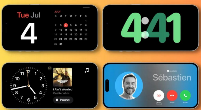 红塔苹果手机维修分享iOS17横屏充电待机显示有什么好处 