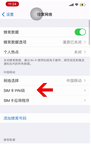 红塔苹果14维修网分享如何给iPhone14的SIM卡设置密码 