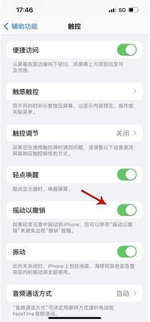 红塔苹果手机维修分享iPhone手机如何设置摇一摇删除文字 